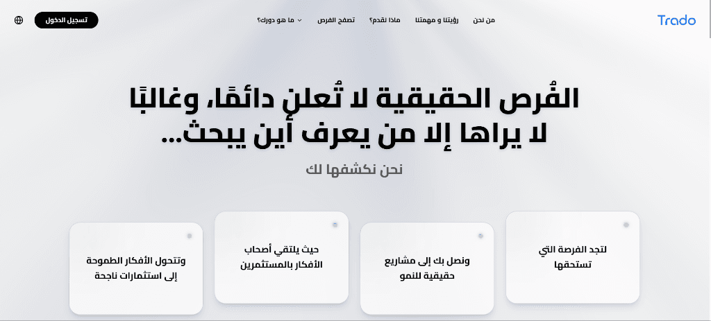 TRADO — Business Investment Matchmaking Platform
